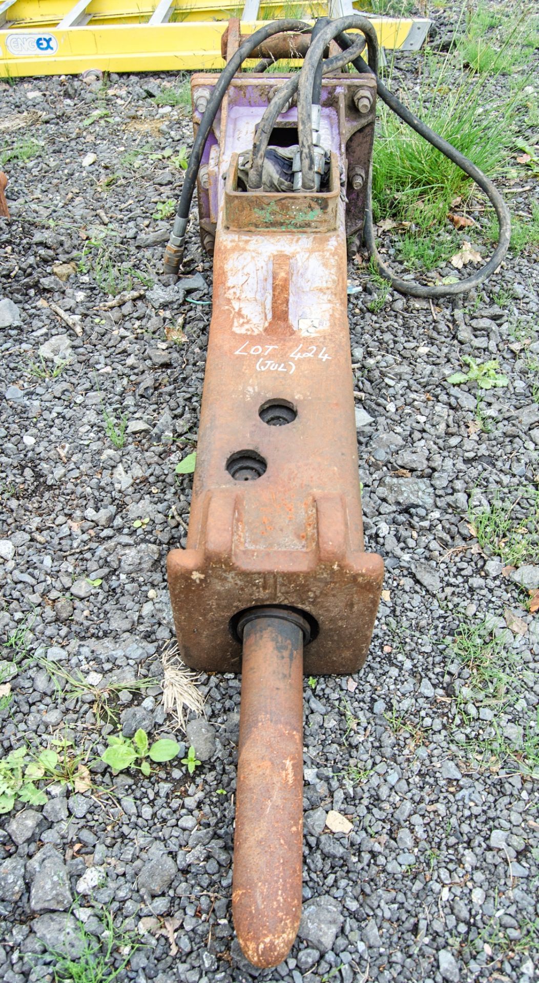 Prodem hydraulic breaker Pin diameter: 45mm Pin centres: 350mm Pin width: 170mm A685207 - Image 3 of 4
