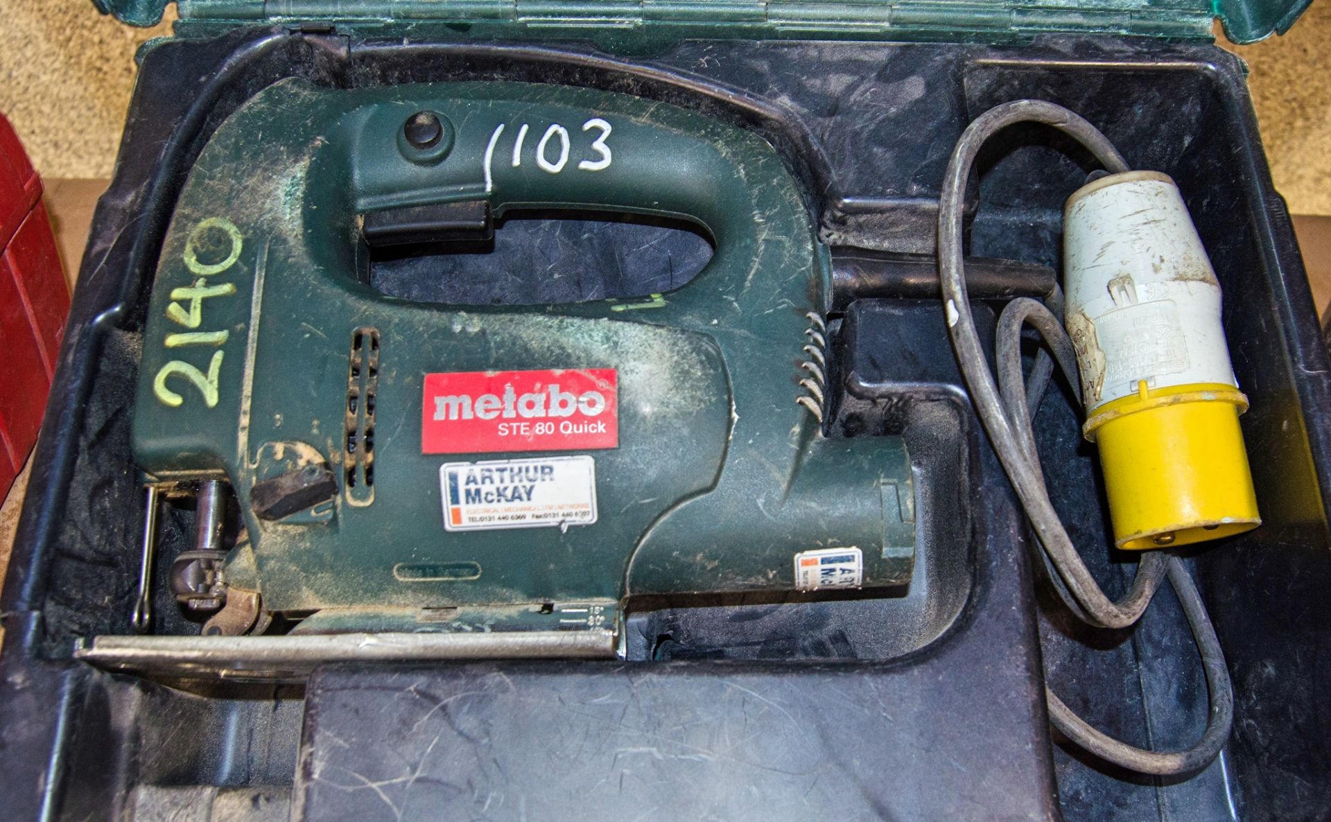 Metabo STE-80 Quick 110v jigsaw c/w carry case AM2140