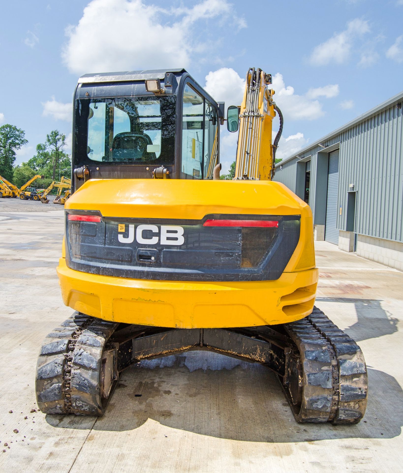 JCB 86C-1 8.5 tonne tubber tracked excavator Year: 2015 S/N: 2250128 Recorded Hours: 5207 blade, - Image 6 of 26