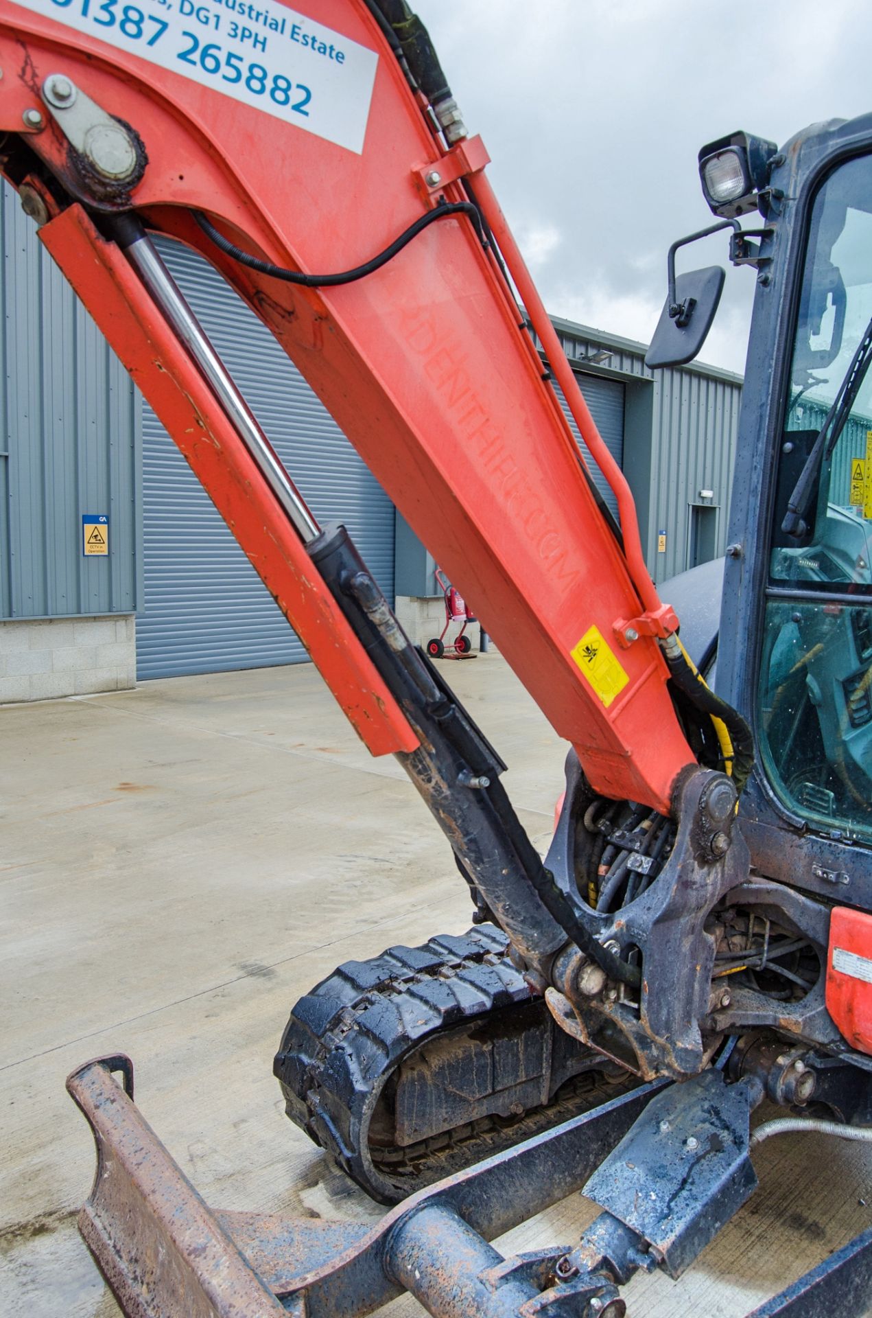 Kubota U48-4 4.8 tonne rubber tracked excavator Year: 2015 S/N: 52800 Recorded Hours: 3093 blade, - Image 16 of 25