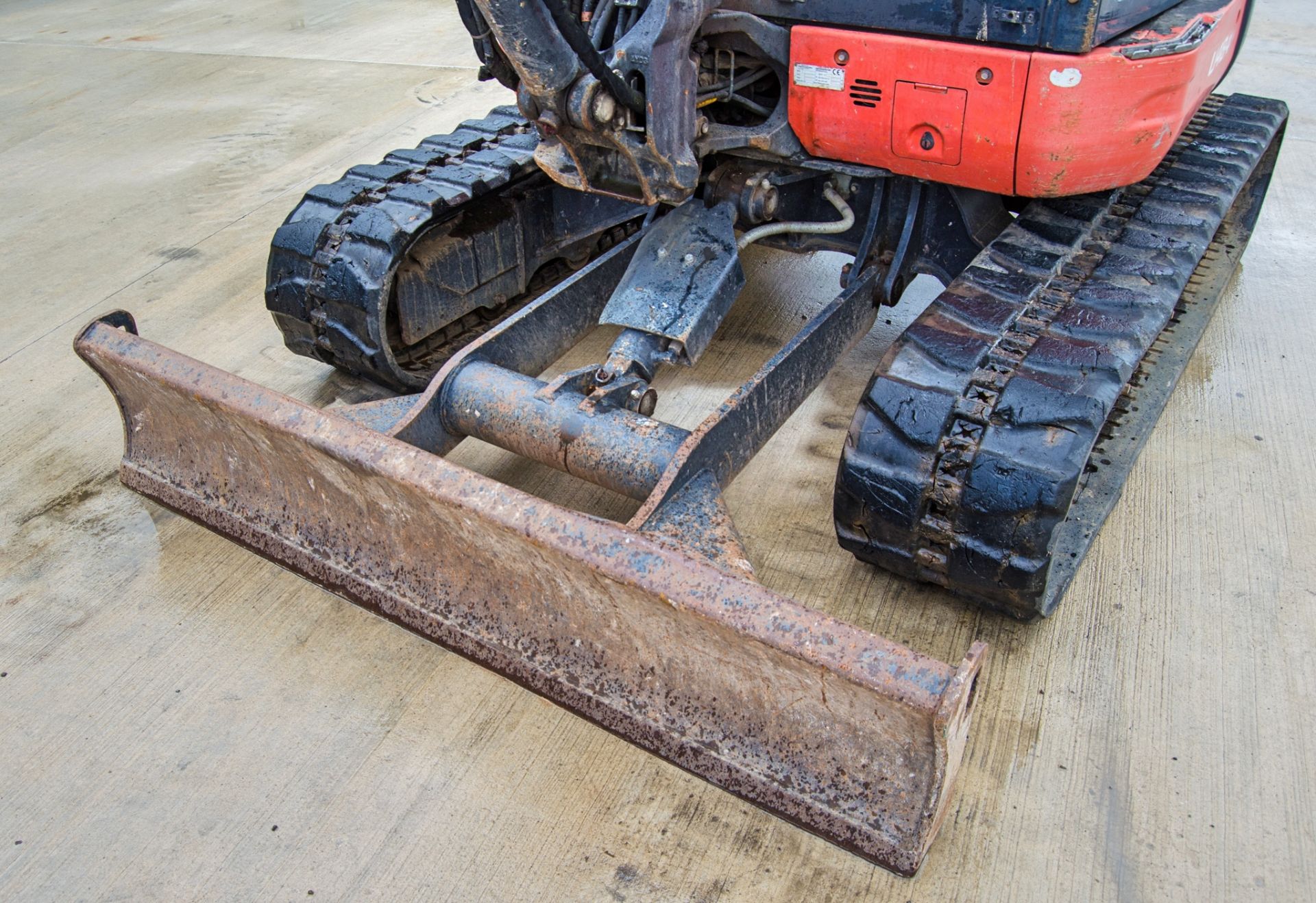 Kubota U48-4 4.8 tonne rubber tracked excavator Year: 2015 S/N: 52800 Recorded Hours: 3093 blade, - Image 13 of 25