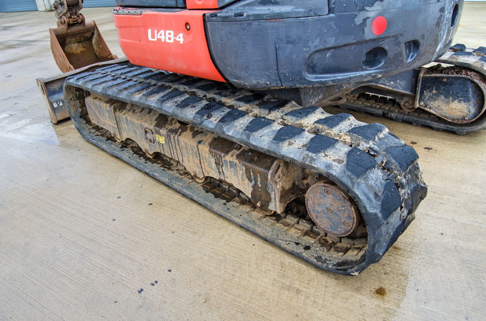 Kubota U48-4 4.8 tonne rubber tracked excavator Year: 2015 S/N: 52800 Recorded Hours: 3093 blade, - Image 11 of 25
