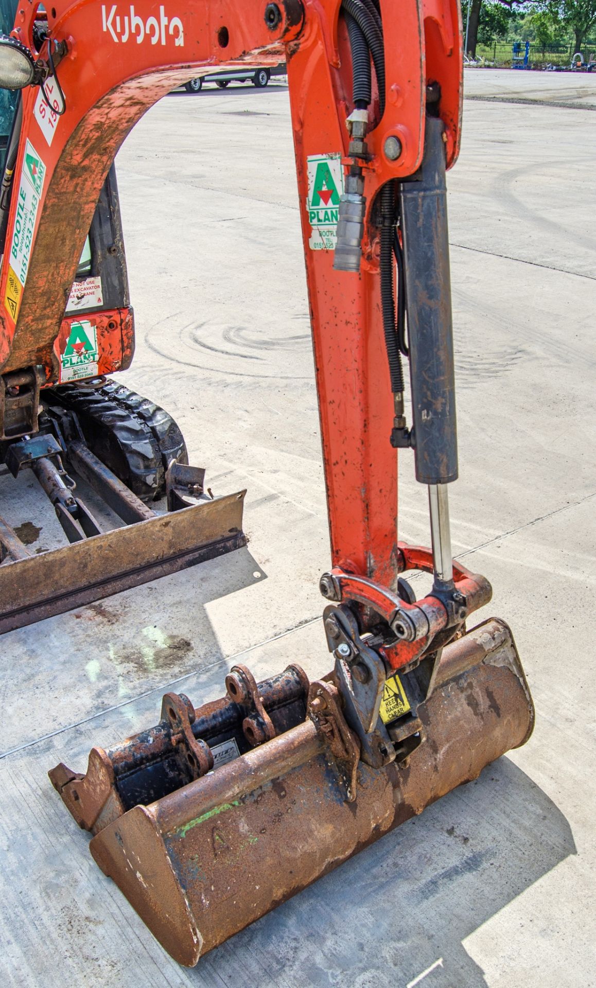 Kubota KX016-4 1.5 tonne rubber tracked mini excavator Year: 2017 S/N: 60970 Recorded Hours: 3263 - Image 15 of 26