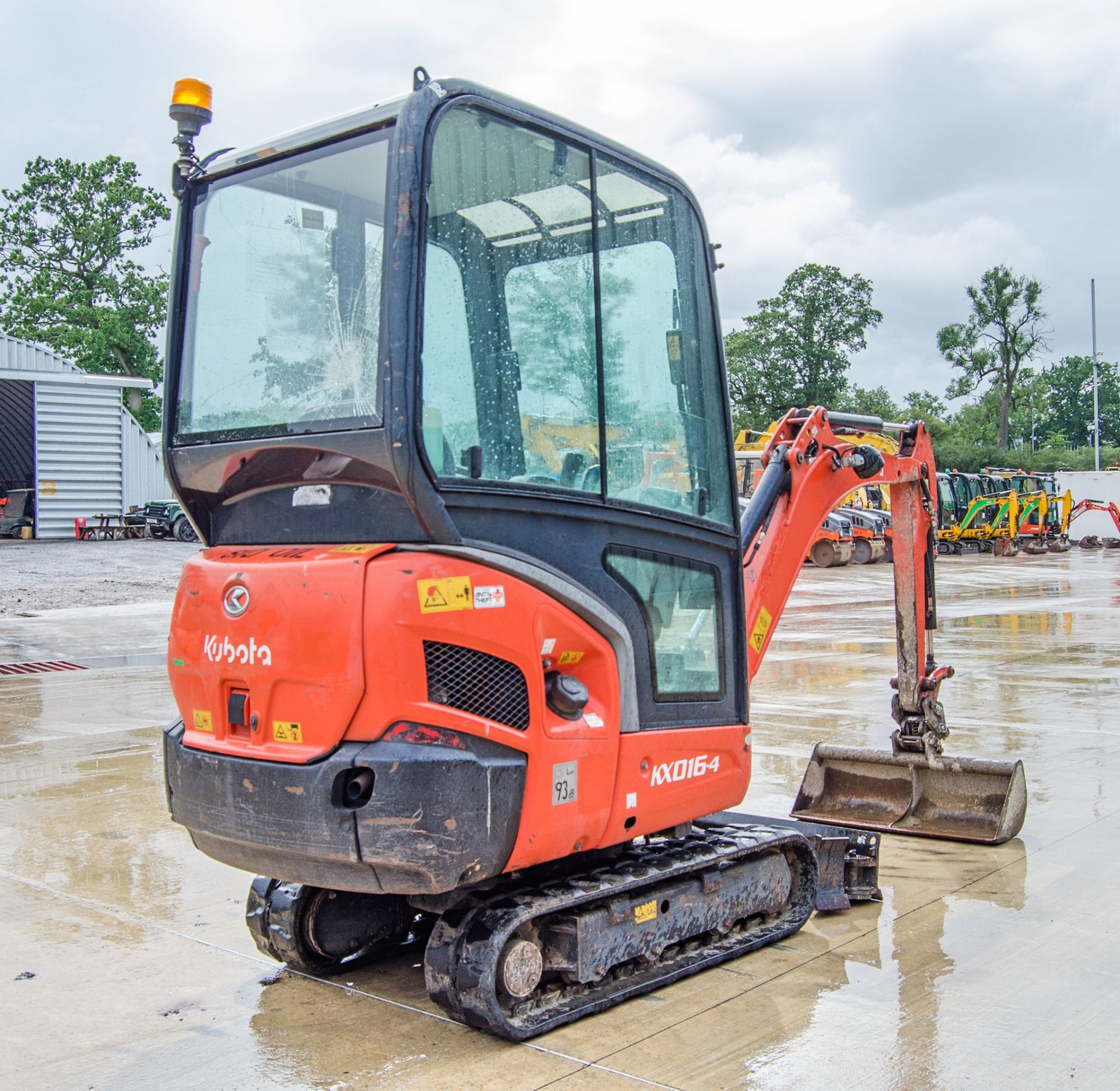 Kubota KX016-4 1.5 tonne rubber tracked mini excavator Year: 2017 S/N: 61304 Recorded Hours: 1455 - Image 3 of 27