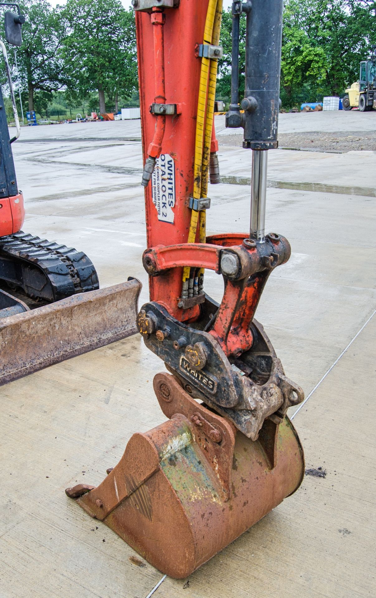 Kubota U48-4 4.8 tonne rubber tracked excavator Year: 2015 S/N: 52800 Recorded Hours: 3093 blade, - Image 15 of 25