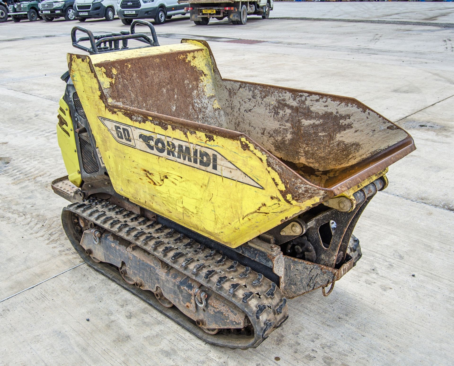 Cormidi 60 diesel driven 600kg hi-tip rubber tracked dumper Year: 2016 S/N: 06523 Recorded Hours: - Image 2 of 19