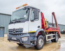 Mercedes Benz Arocs 1824 18 tonne 4x2 skip loader lorry Registration Number: DK16 VPO Date of