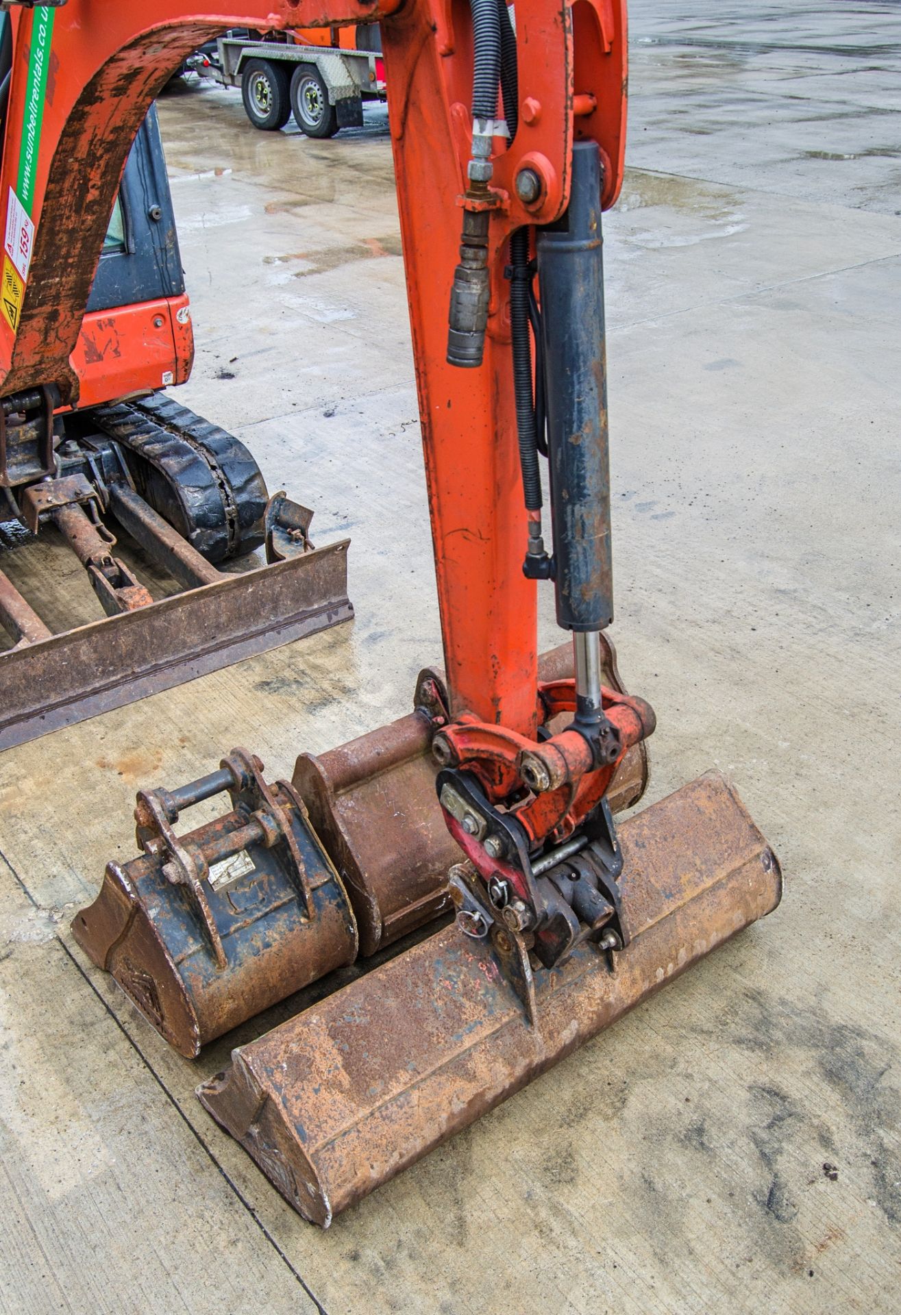 Kubota KX016-4 1.5 tonne rubber tracked mini excavator Year: 2017 S/N: 61046 Recorded Hours: 1556 - Image 15 of 26