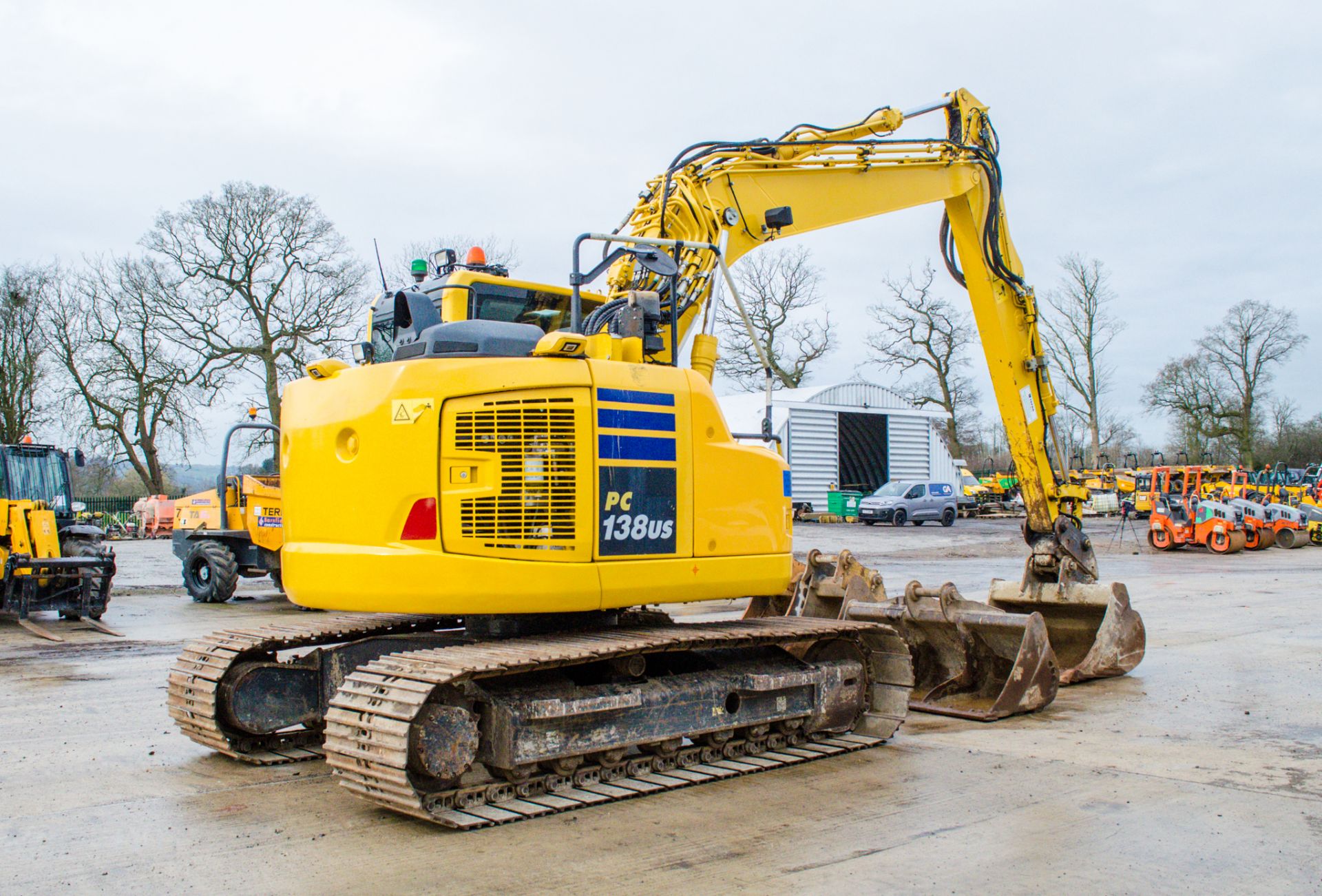 Komatsu PC138 US-11 13.8 tonne steel tracked excavator Year: 2018 S/N: JUF50661 Recorded Hours: 4360 - Image 3 of 28