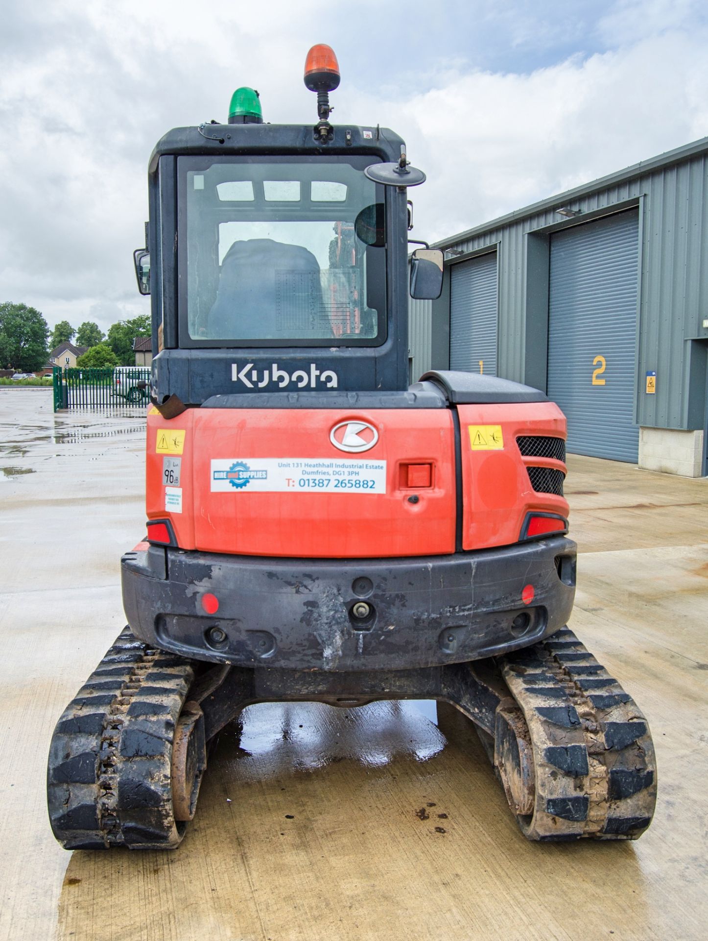 Kubota U48-4 4.8 tonne rubber tracked excavator Year: 2015 S/N: 52800 Recorded Hours: 3093 blade, - Image 6 of 25