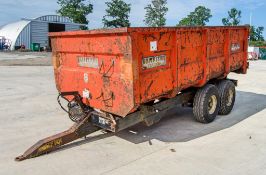 Griffiths GHS-80 8 tonne tandem axle grain tipper trailer Year: 1995 S/N: 501730