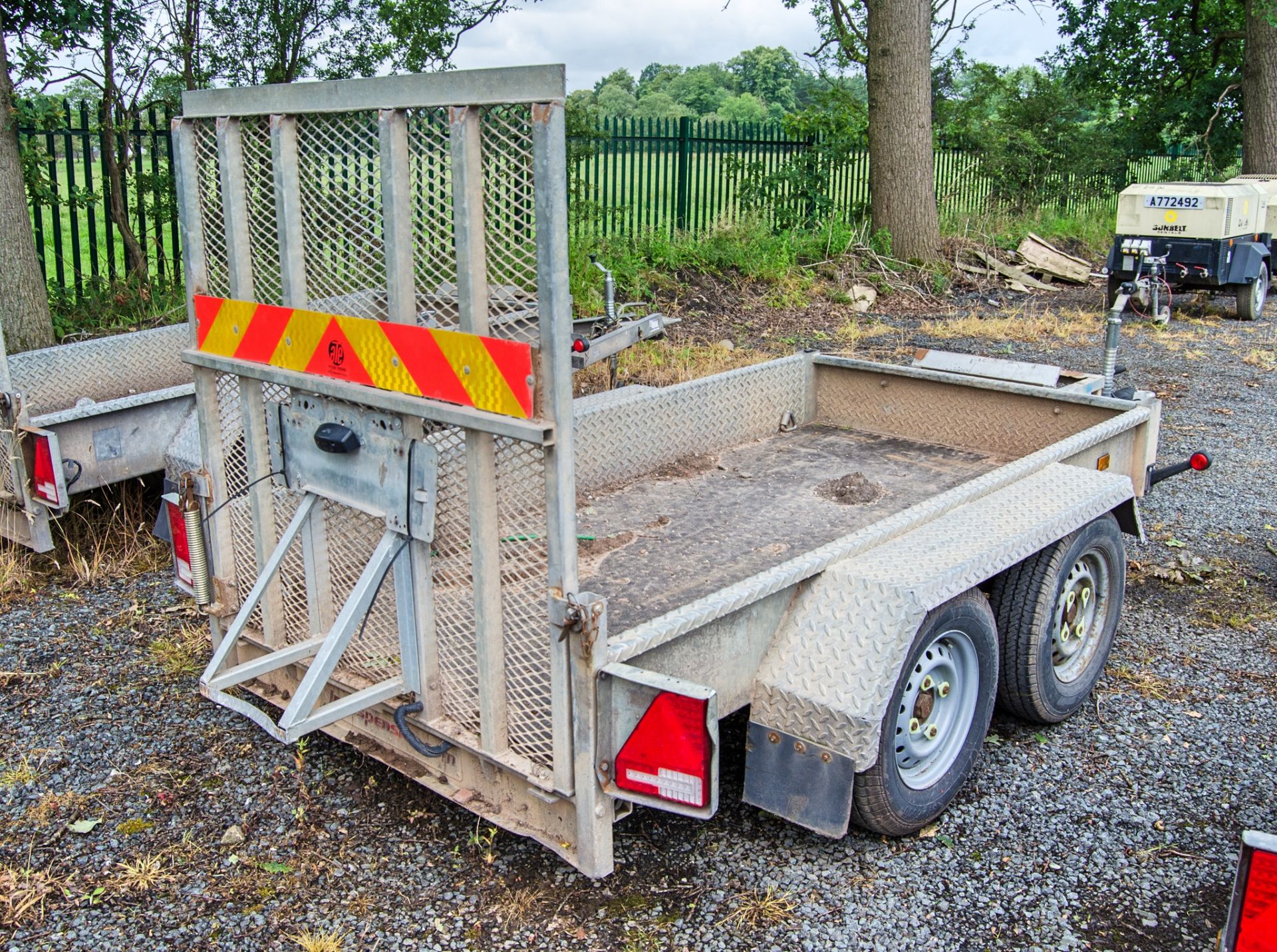 Indespension 8ft x 4ft tandem axle plant trailer S/N: GF122345 A721154 - Image 2 of 4