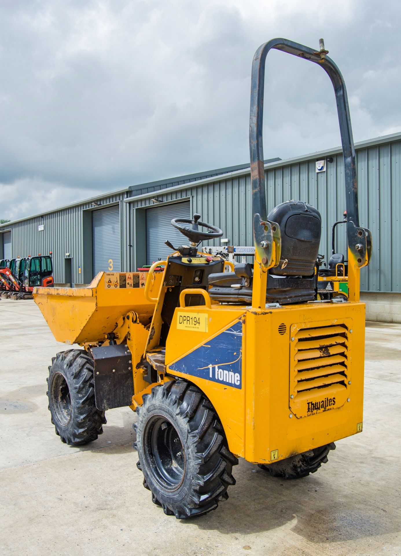 Thwaites 1 tonne hi-tip dumper Year: 2016 S/N: 617D5089 Recorded Hours: 1412 DPR111 - Image 4 of 20