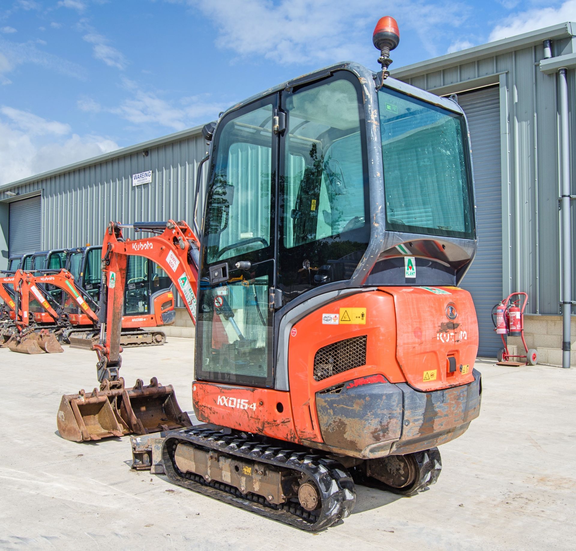 Kubota KX016-4 1.5 tonne rubber tracked mini excavator Year: 2017 S/N: 60970 Recorded Hours: 3263 - Image 3 of 26