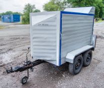 6ft x 3ft tandem axle box trailer ** No VAT on hammer price but VAT will be charged on the buyers