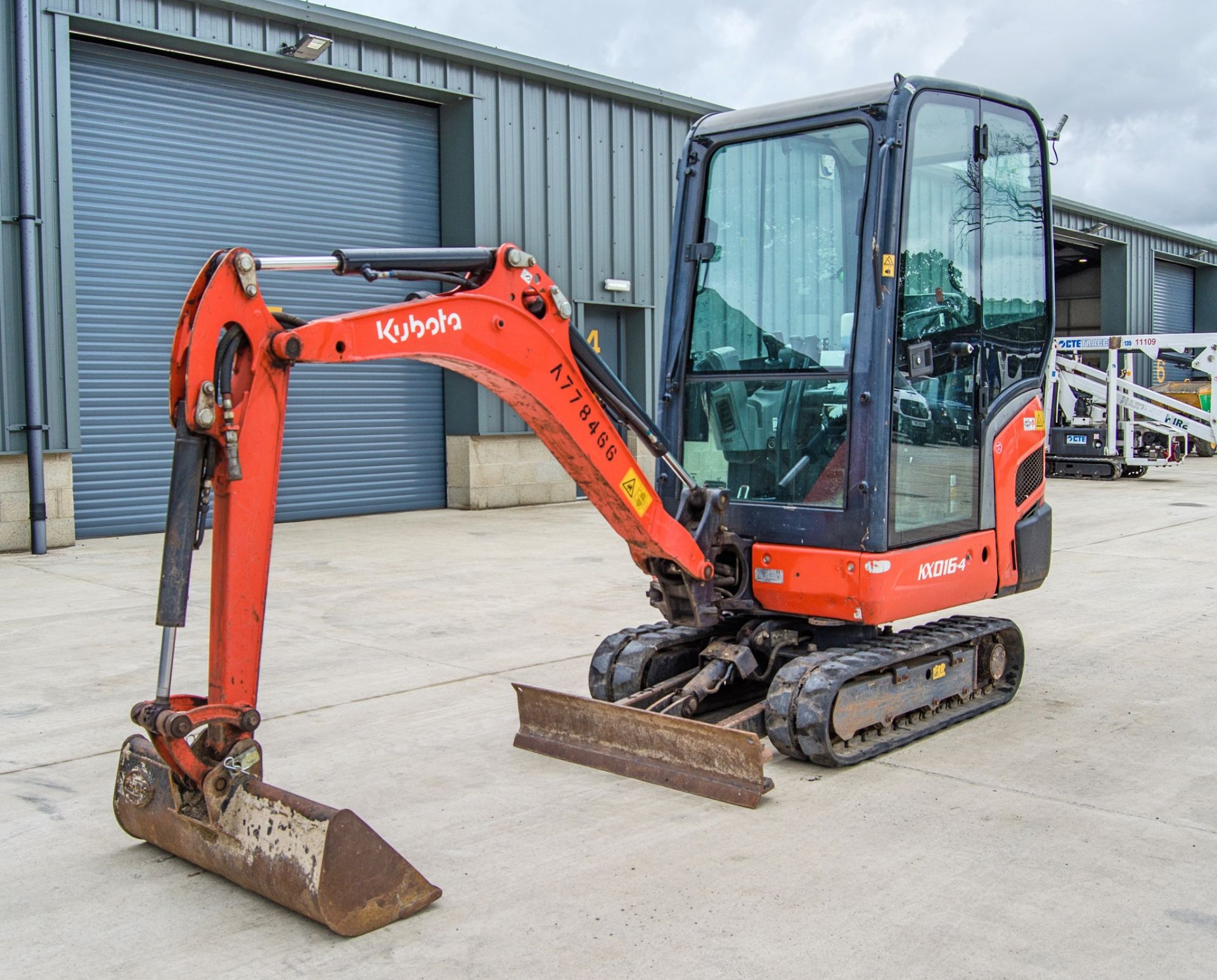 Kubota KX016-4 1.5 tonne rubber tracked mini excavator Year: 2017 S/N: 61482 Recorded Hours: 1309