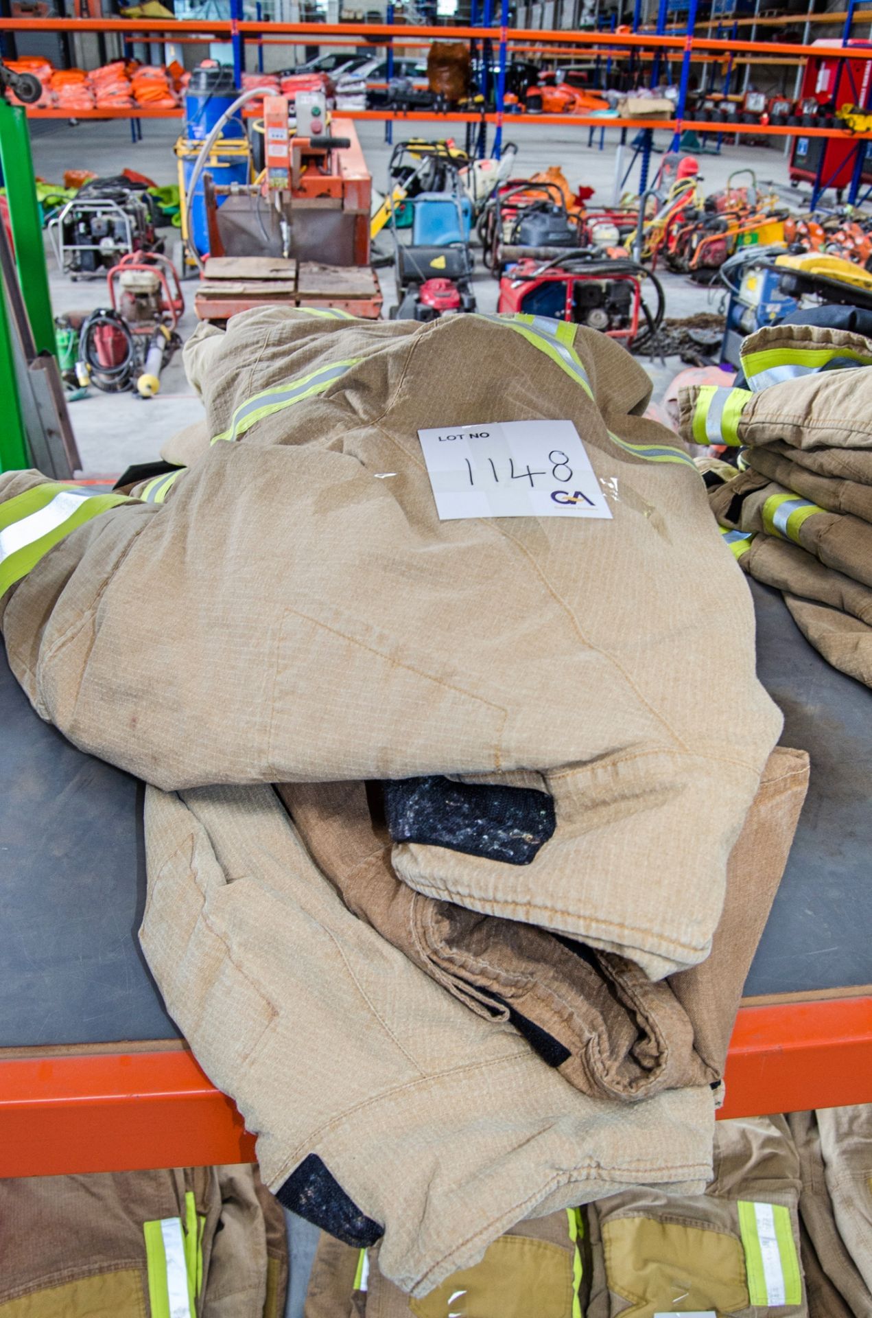 5 - fireproof jackets various sizes Ex Fire Service