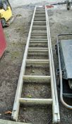 2 stage aluminium ladder A723232