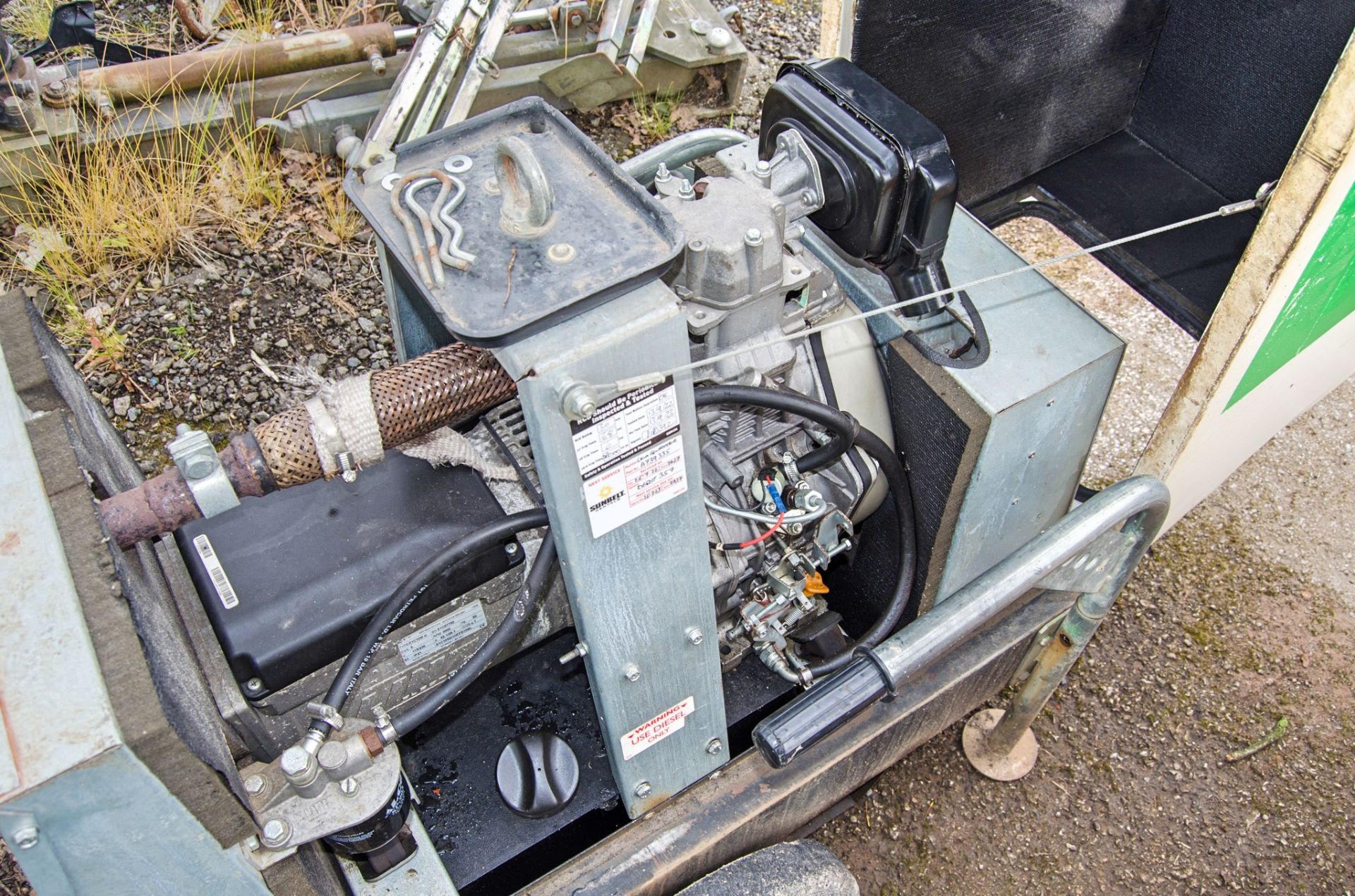 Harrington 6 kva diesel driven generator Year: 2015 S/N: 292084 Recorded hours: 2943 A739335 - Image 4 of 5