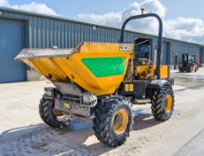 JCB 3 tonne swivel skip dumper Year: 2015 S/N: EFFRF8256 Recorded Hours: 1128 c/w V5C registration