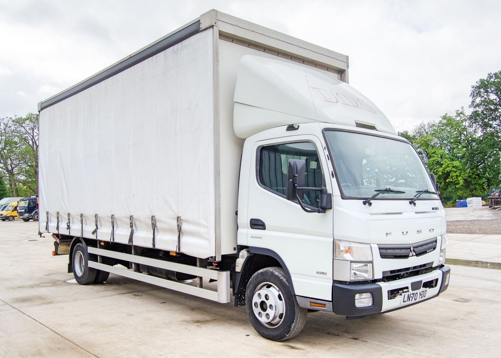 Mitsubishi Fuso Canter 7C15 Duonic 7.5 tonne automatic curtain sided lorry Registration Number: LN70 - Image 2 of 26