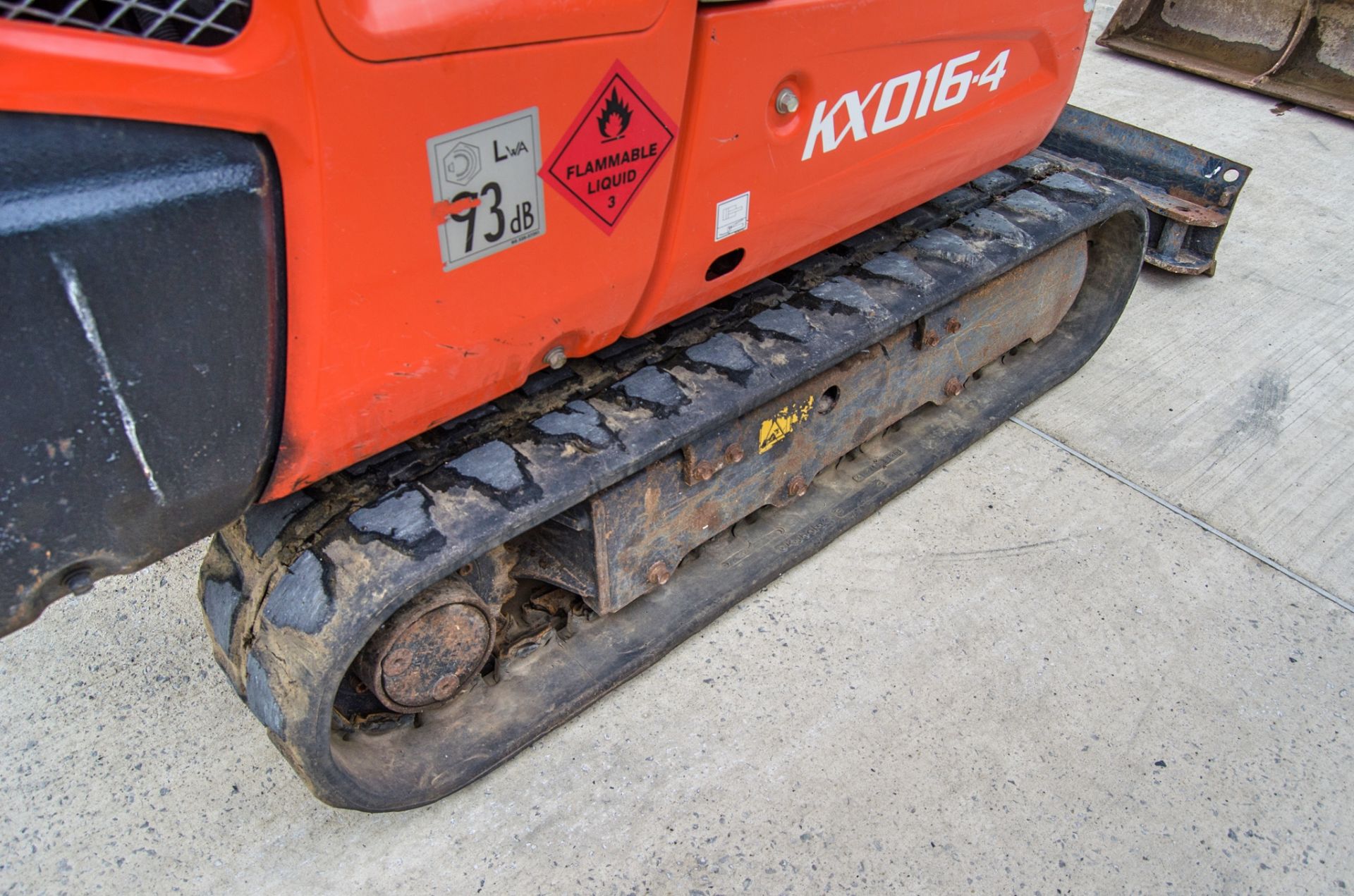 Kubota KX016-4 1.5 tonne rubber tracked mini excavator Year: 2017 S/N: 61482 Recorded Hours: 1309 - Image 9 of 27