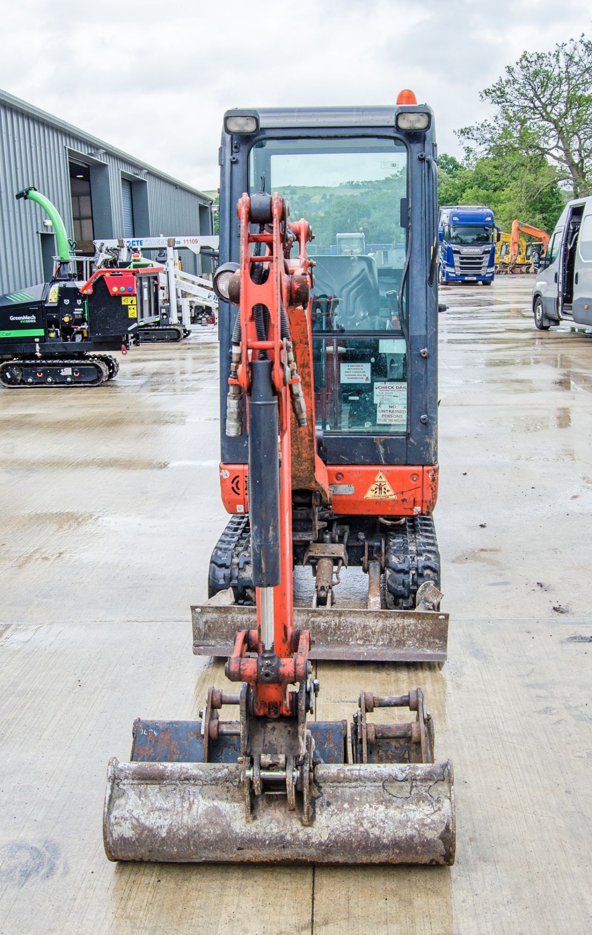 Kubota KX016-4 1.5 tonne rubber tracked mini excavator Year: 2017 S/N: 61026 Recorded Hours: 1861 - Image 5 of 27