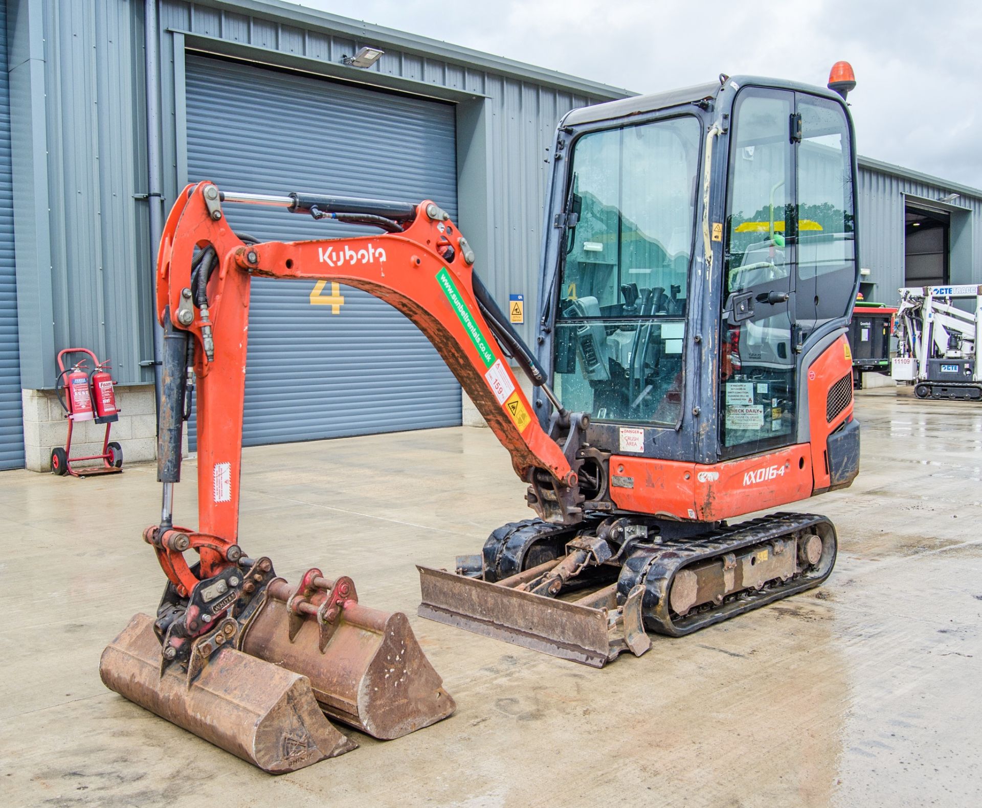 Kubota KX016-4 1.5 tonne rubber tracked mini excavator Year: 2017 S/N: 61046 Recorded Hours: 1556