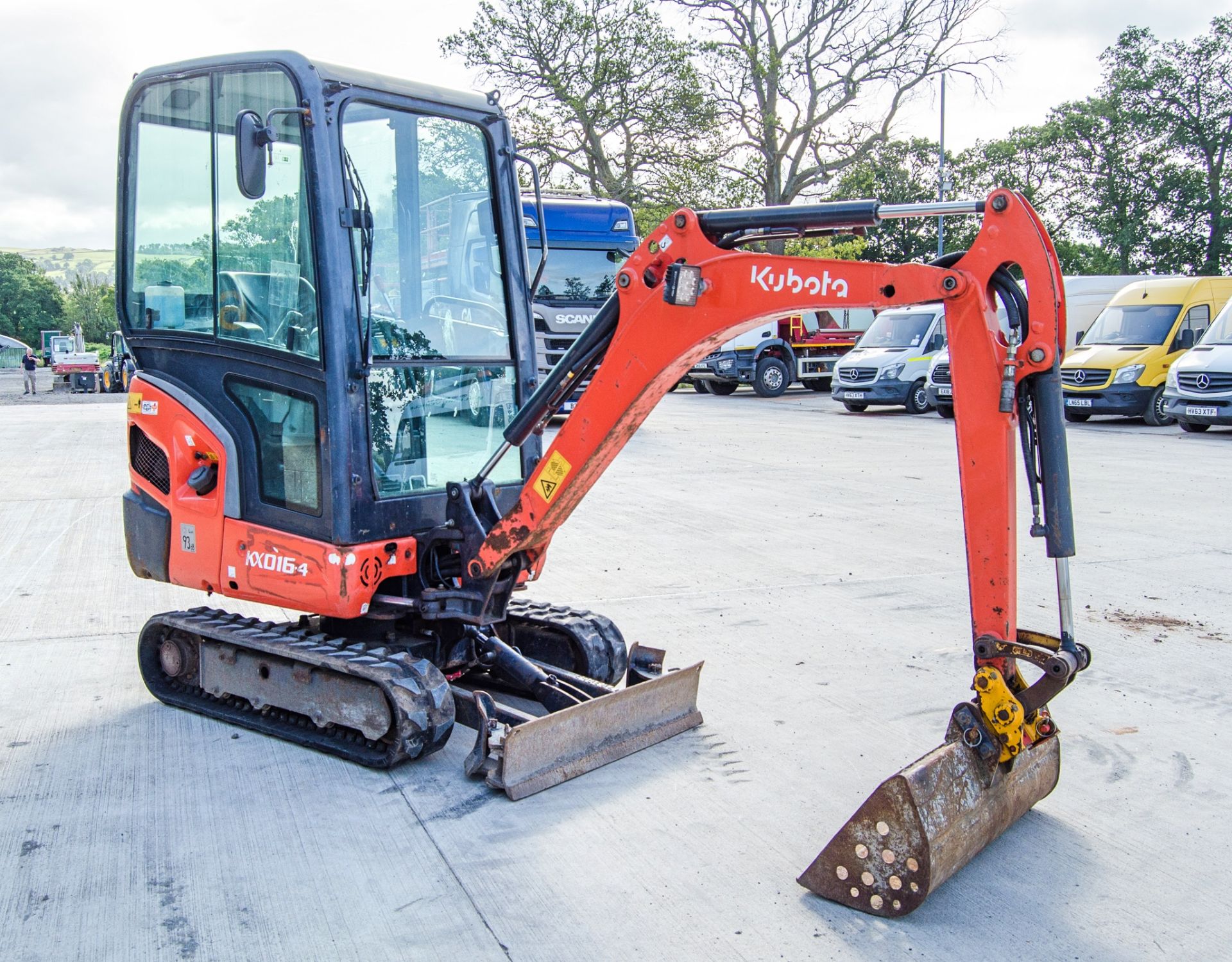 Kubota KX016-4 1.5 tonne rubber tracked mini excavator Year: 2017 S/N: 61511 Recorded Hours: 1808 - Image 2 of 27