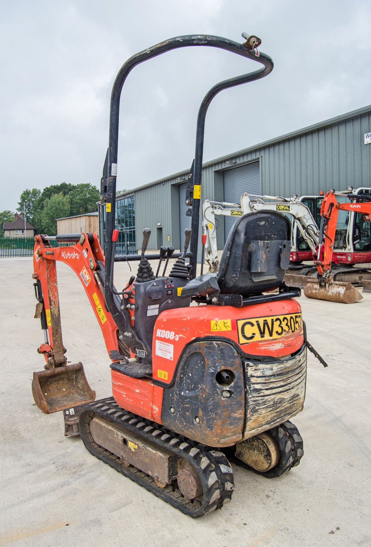 Kubota K008-3 0.8 tonne rubber tracked mini excavator Year: 2018 S/N: 31461 Recorded Hours: 1204 - Image 4 of 26