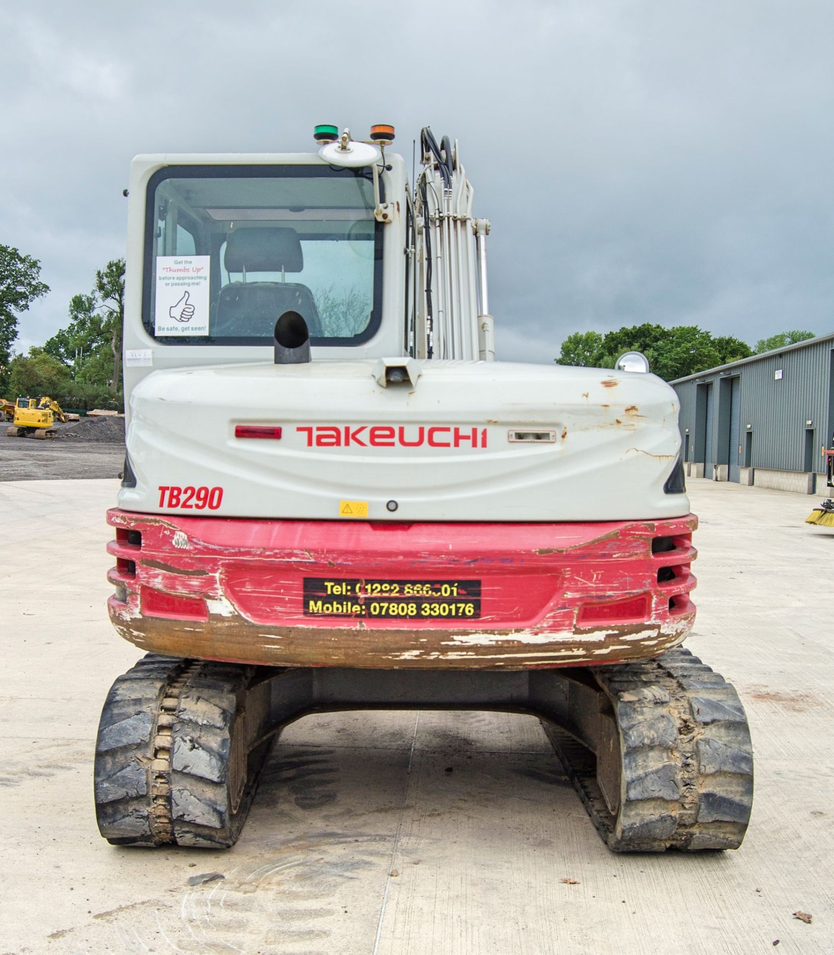 Takeuchi TB290 9 tonne rubber tracked excavator Year: 2016 S/N: 190200568 Recorded Hours: 5861 - Image 6 of 25