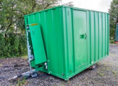 12ft x 8ft steel anti vandal mobile welfare unit Comprising of: canteen area, toilet & generator