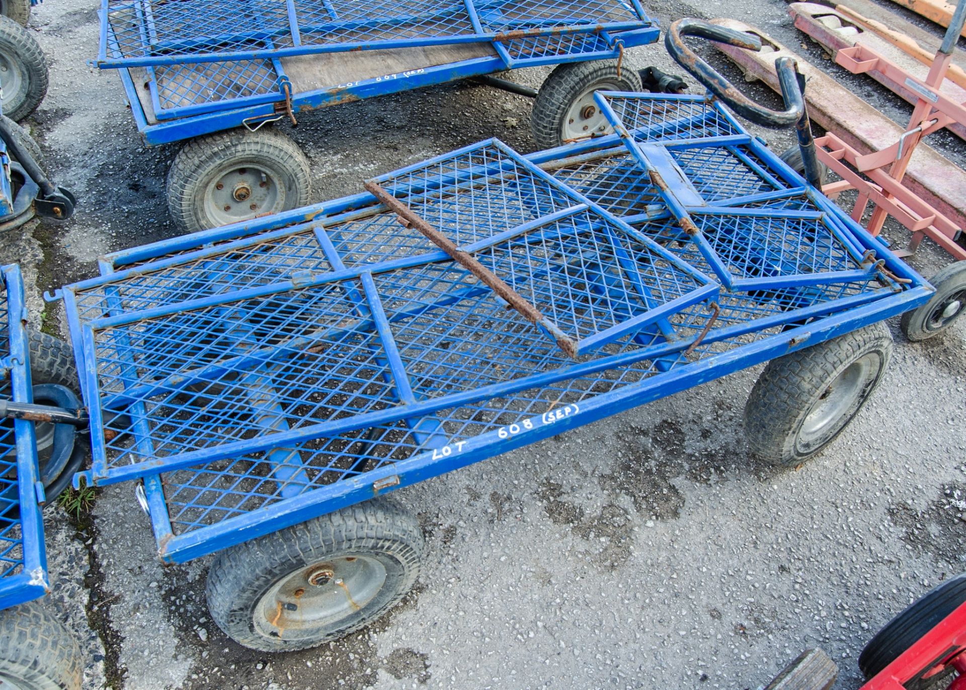 4 wheel turntable trolley