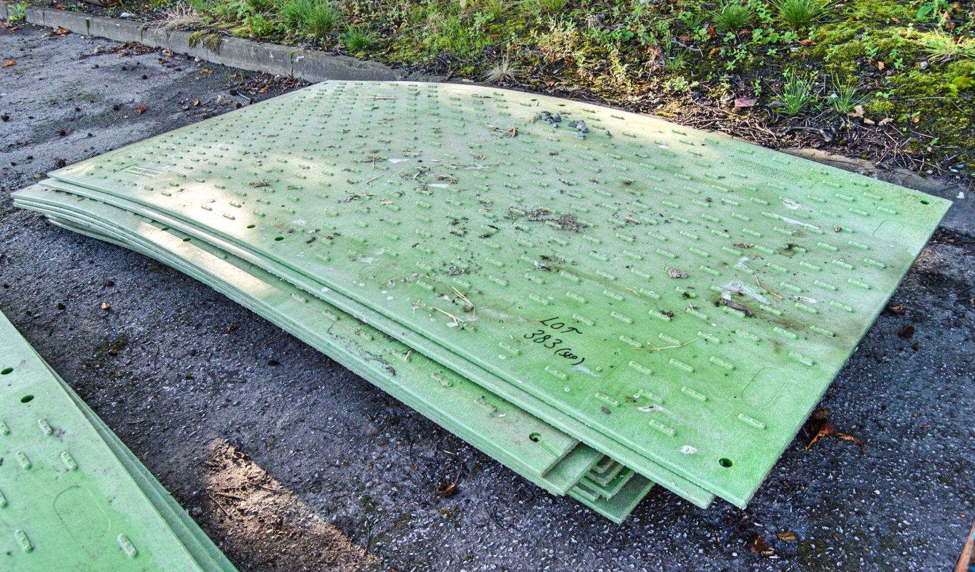 10 - Groundtrax 8ft x 4ft plastic ground mats