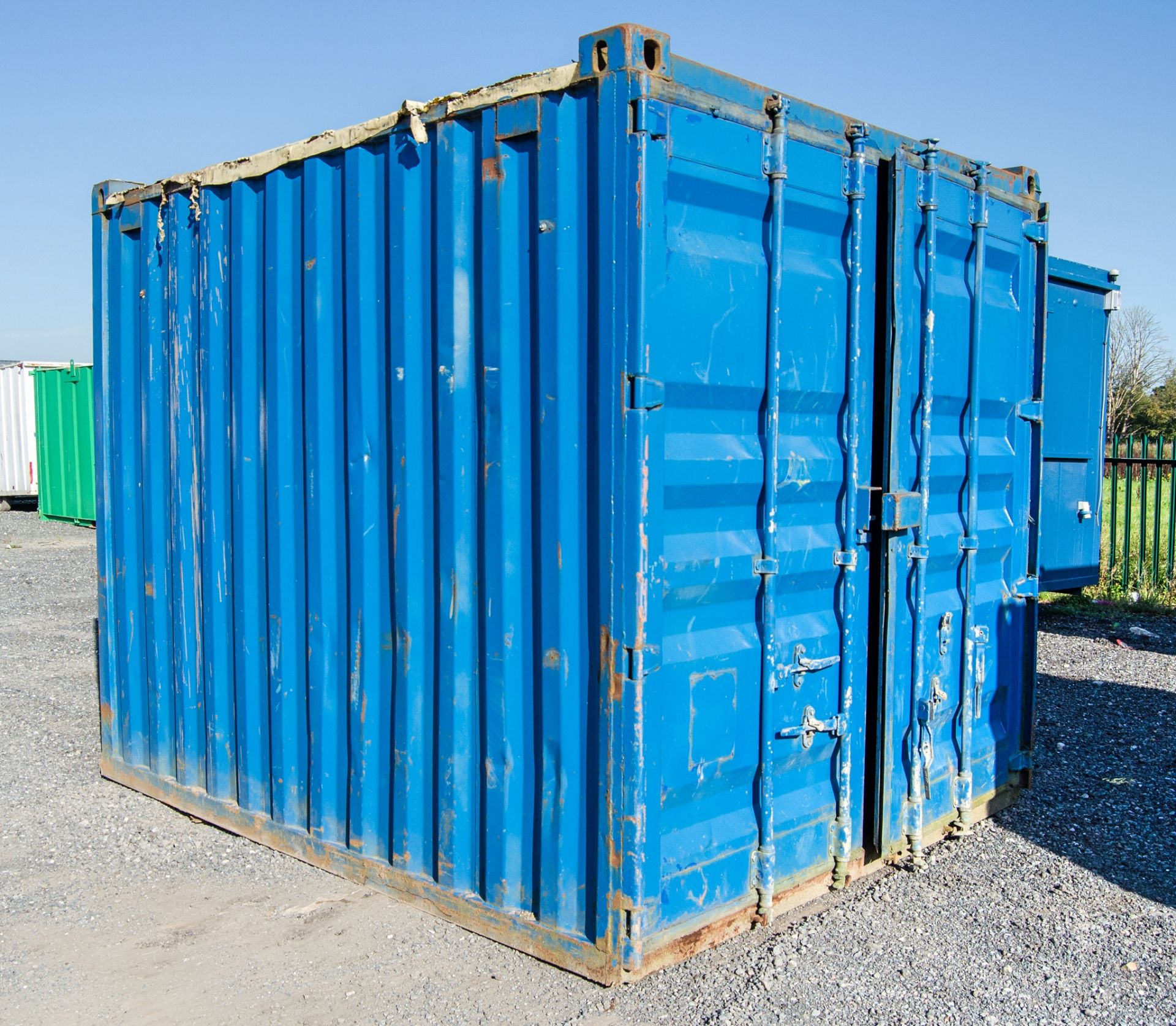 10ft x 8ft steel shipping container - Image 2 of 6