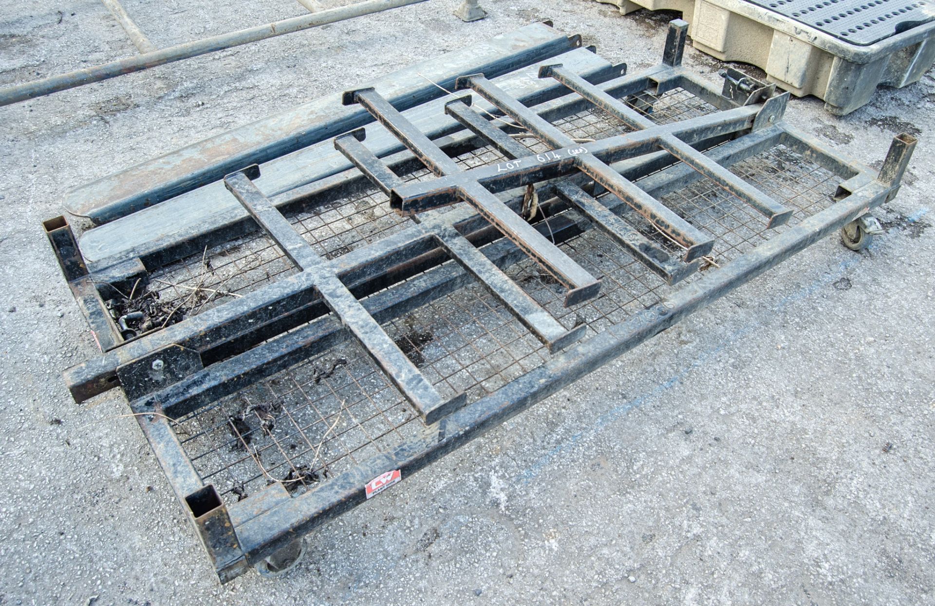 Collapsible pipe rack trolley CW85166