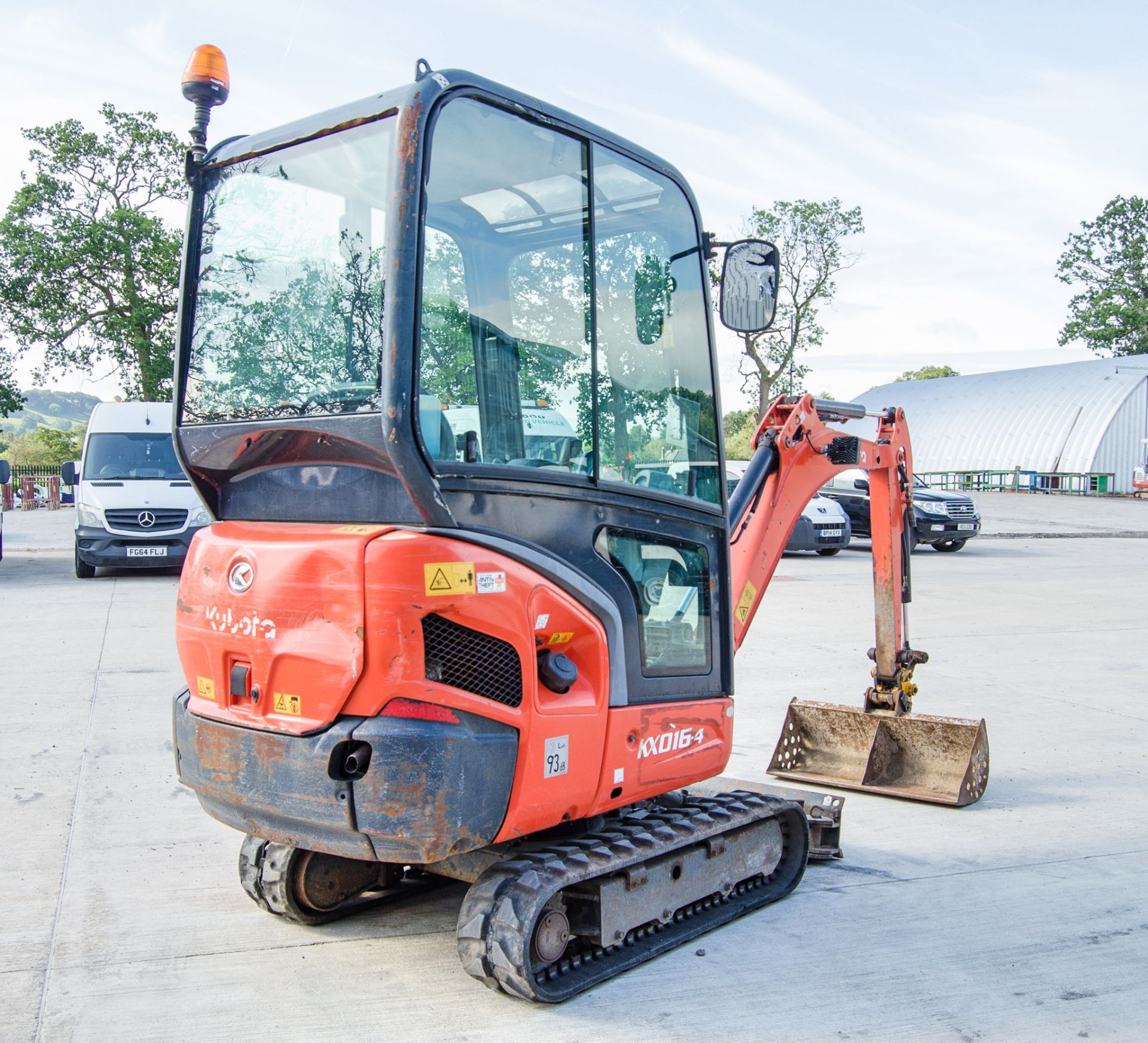 Kubota KX016-4 1.5 tonne rubber tracked mini excavator Year: 2017 S/N: 61511 Recorded Hours: 1808 - Image 3 of 27