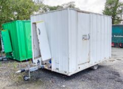 12ft x 8ft steel anti vandal mobile welfare unit Comprising of: canteen area, toilet & generator
