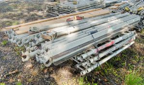 Pallet of scaffold components as photographed