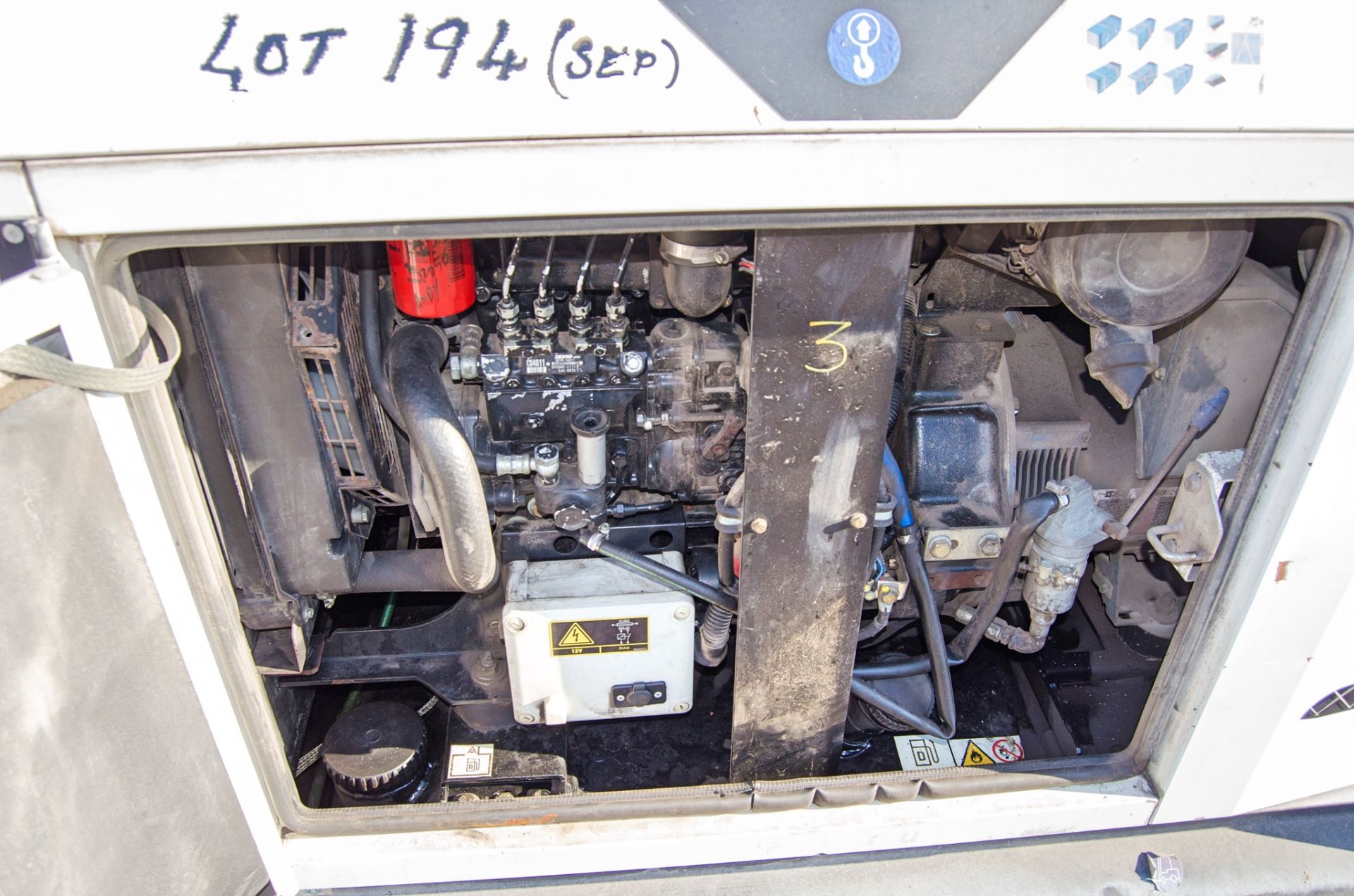 SDMO R22 22 kva diesel driven generator Recorded Hours: 14091 A635683 - Image 7 of 7