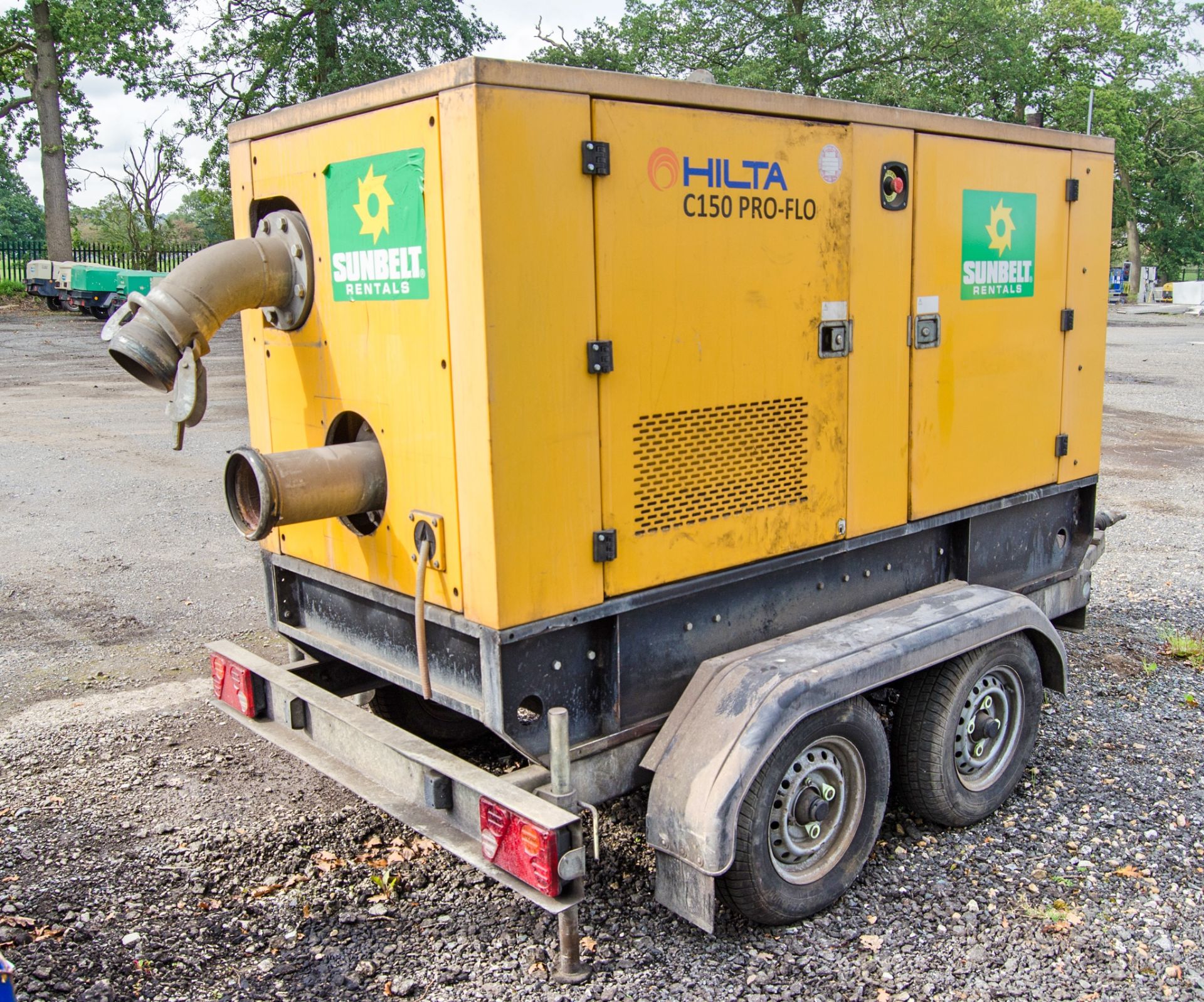 Hilta C150 Pro-Flo diesel driven fast tow mobile water pump Year: 2013 S/N: 310426 Recorded Hours: - Image 2 of 9
