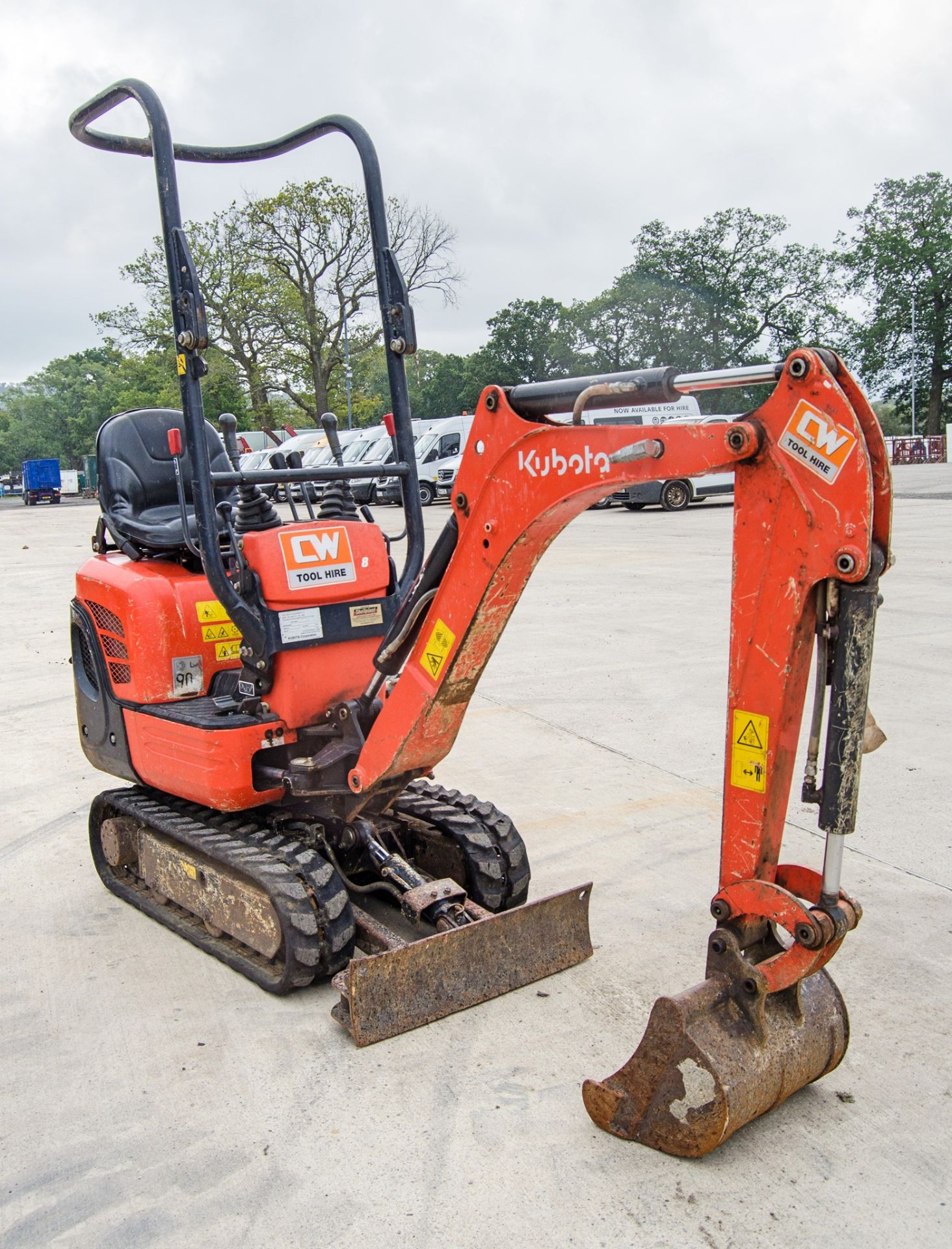 Kubota K008-3 0.8 tonne rubber tracked mini excavator Year: 2018 S/N: 31461 Recorded Hours: 1204 - Image 2 of 26