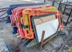 10 - various plastic barriers ** Stillage not included **