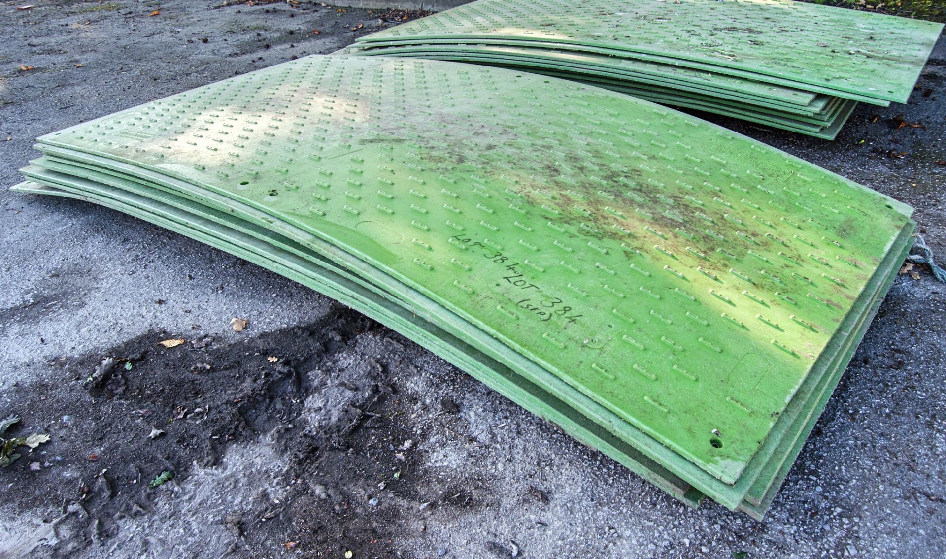 9 - Groundtrax 8ft x 4ft plastic ground mats