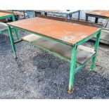 6ft x 3ft steel work bench