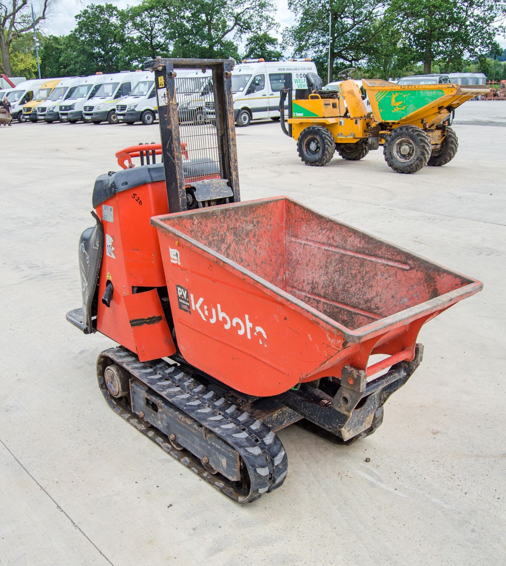 Kubota KC70 700kg diesel driven rubber tracked hi-tip dumper Year: 2018 S/N: 2P8K1 Recorded Hours: - Image 2 of 16