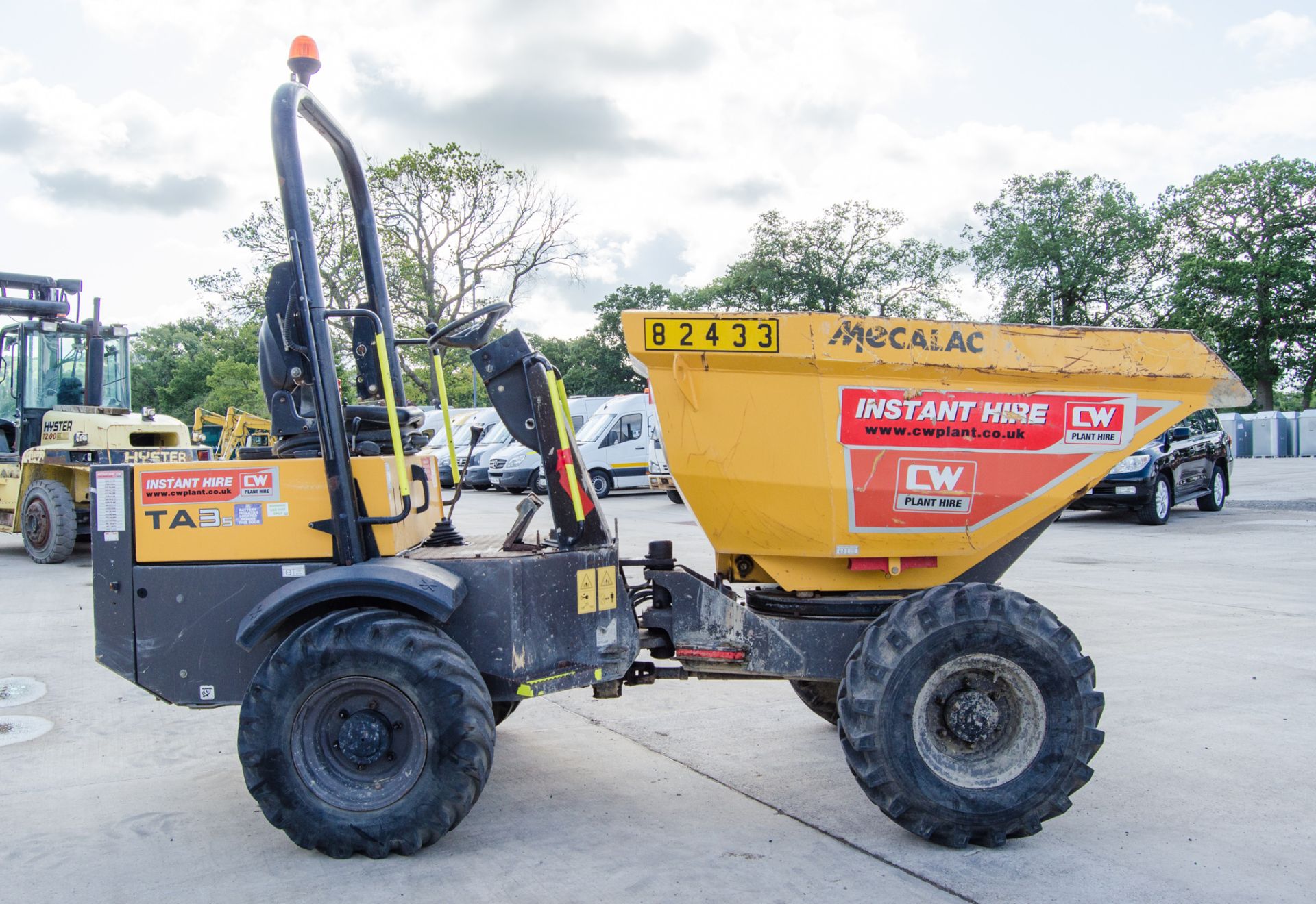 Mecalac TA3s 3 tonne swivel skip dumper Year: 2018 S/N: E34PB4780 Recorded Hours: 1165 82433 - Image 6 of 21