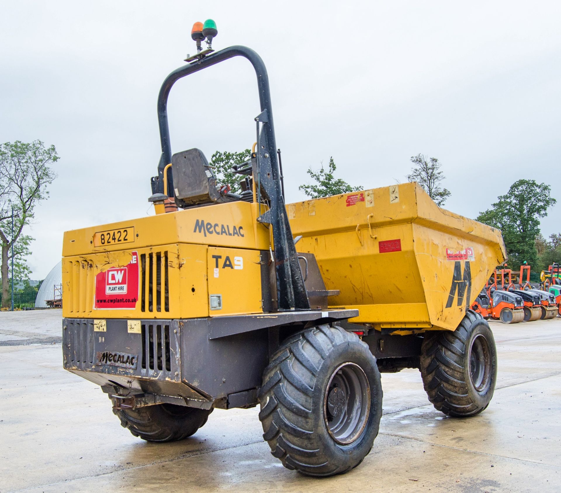 Mecalac TA9 9 tonne straight skip dumper Year: 2018 S/N: EJ2PS4319 Recorded Hours: 2157 82422 - Image 3 of 22