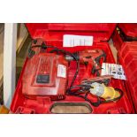 Hilti SF6-A22 22v cordless power drill c/w battery, charger and carry case A849804