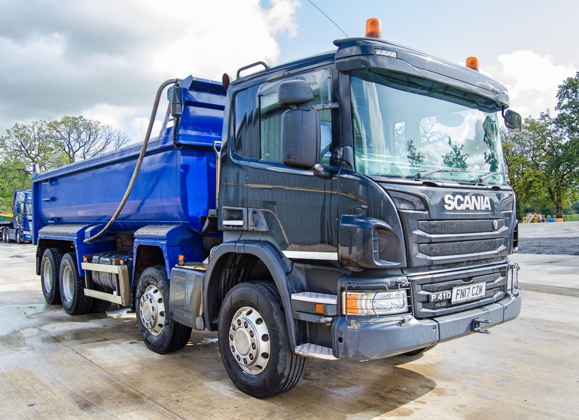 Scania P410 C-Class 8x4 32 tonne tipper lorry Registration Number: FN17 CZM Date of Registration: - Image 2 of 31